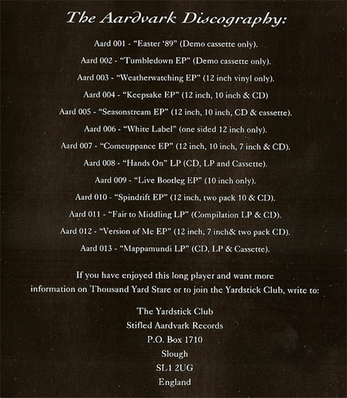 Thousand Yard Stare Discography